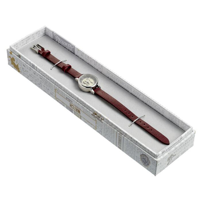 Présentation de la montre Harry Potter Platform 9 3/4 avec son emballage cadeau THE CARAT SHOP