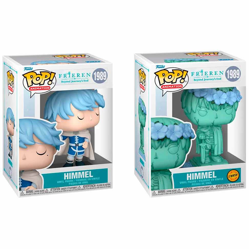 Profil latéral de la figurine Funko POP Himmel montrant les détails du costume et visage