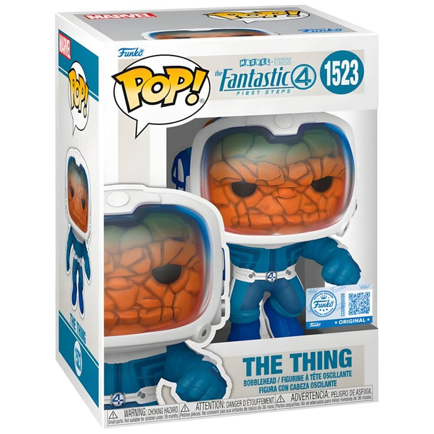Figurine Funko POP The Thing des 4 Fantastiques Marvel en vinyle de 9 cm dans sa boîte cadeau