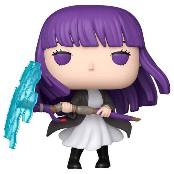 Figurine Funko POP Fern de 9 cm en vinyle, issue de la série Frieren Beyond Journey's End, présentée dans sa boîte cadeau.
