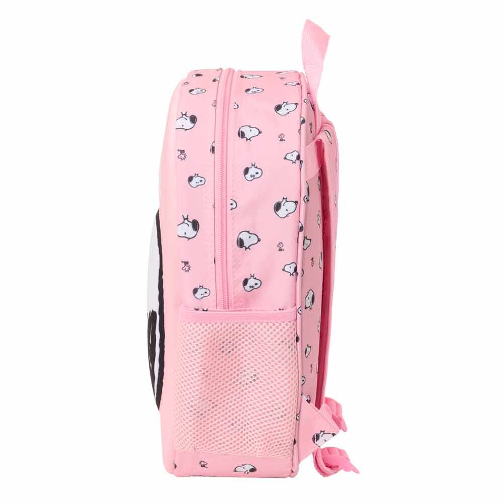 Poignée supérieure du sac à dos Snoopy 3D SAFTA avec carte d'identification personnalisable visible