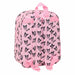 Compartiment principal zippé du sac à dos Hello Kitty Kuromi 3D montrant l’espace de rangement