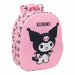 Sac à dos Hello Kitty Kuromi avec design 3D thermoformé sur fond rose clair