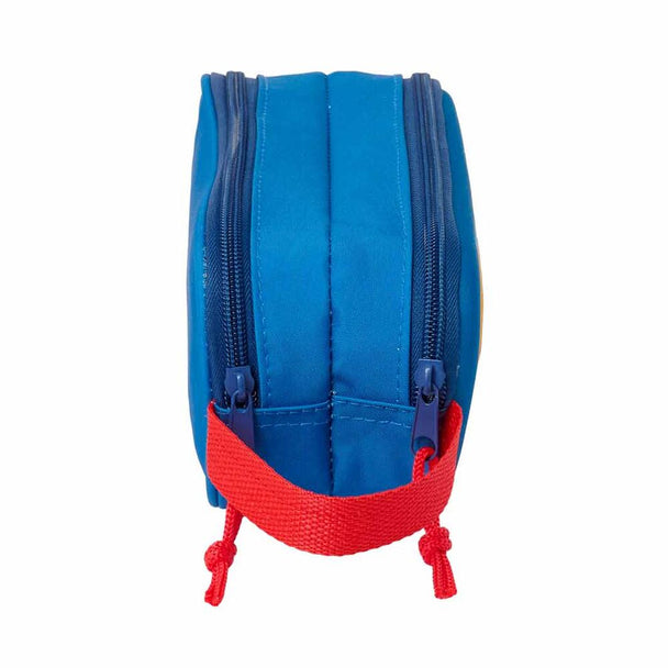 Double compartiment zippé de la trousse Superman SAFTA pour un rangement organisé