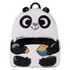 Sac à dos peluche Loungefly Kung Fu Panda vue de face avec détails du visage et couleurs vives