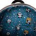 Vue latérale du sac à dos Loungefly Kung Fu Panda montrant les bandoulières ajustables confortables