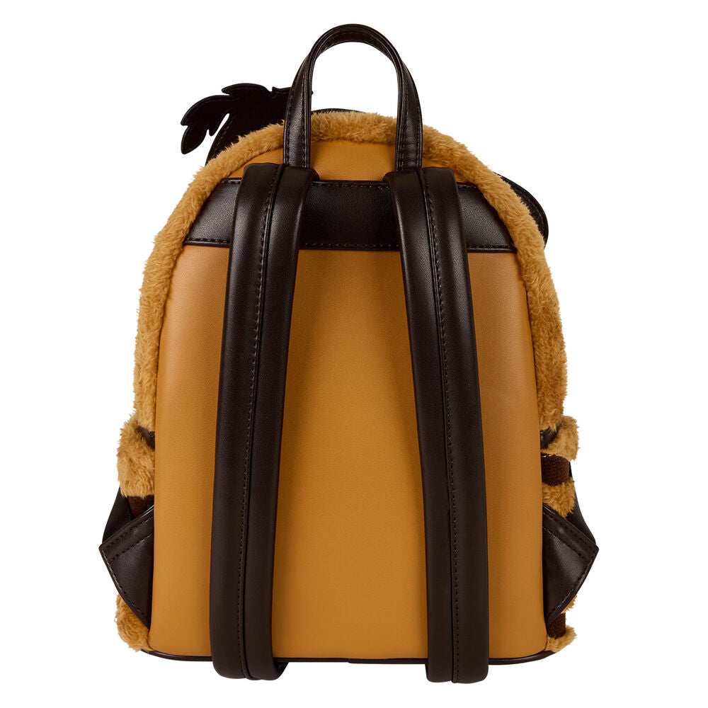 Photo montrant les bretelles ajustables confortables du sac à dos peluche Shrek Chat Potté