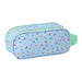 Zoom sur la poignée latérale pratique de la trousse double compartiment Bluey SAFTA.