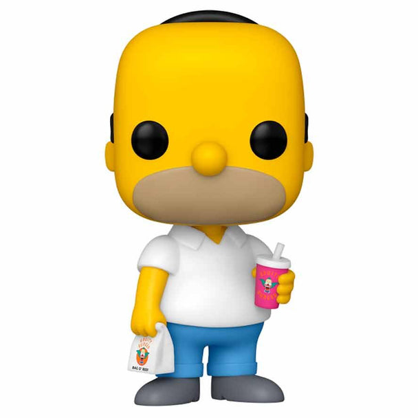 Figurine Funko POP de Homer Simpson en vinyl de 9 cm dans sa boîte cadeau officielle
