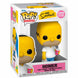 Vue rapprochée de la figurine Funko POP Homer Simpson montrant les détails du visage et des couleurs