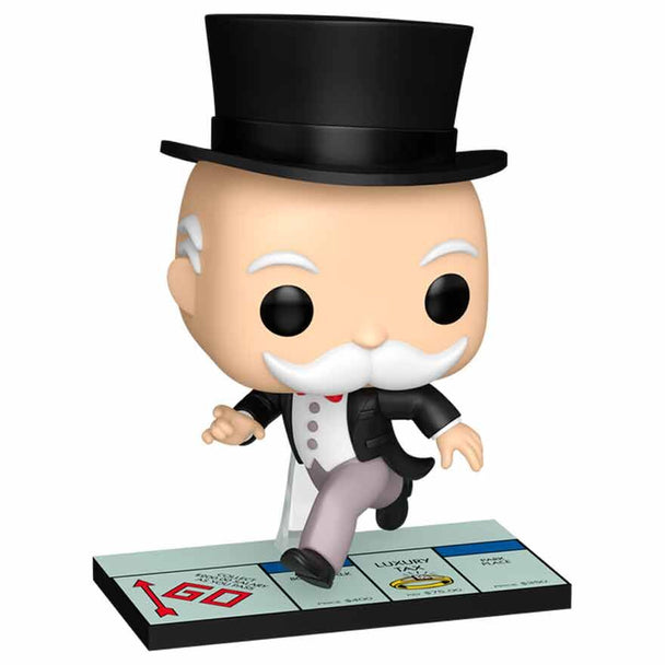 Packaging collector de la figurine Funko POP Mr. Monopoly montrant la boîte transparente et le design unique du personnage