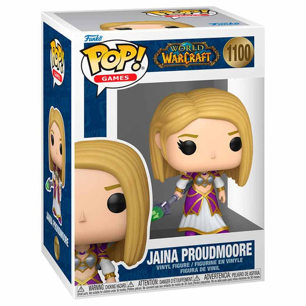 Packaging de la figurine Funko POP Jaina Proudmoore World of Warcraft, boîte cadeau originale et protégée