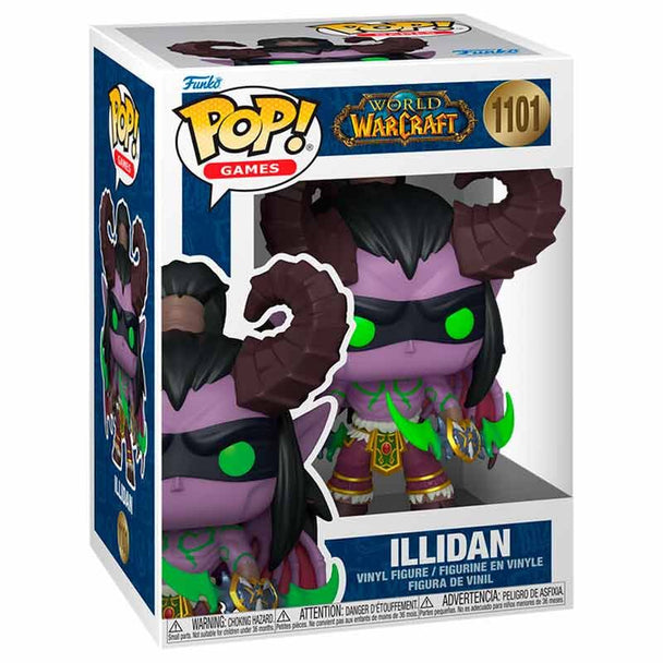 Figurine Funko POP Illidan 9cm en vinyle dans sa boîte cadeau World of Warcraft
