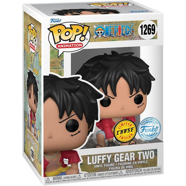 Boîte cadeau collector contenant la figurine Funko POP Luffy Gear Two exclusive Chase