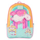 Sac à dos Loungefly Minions Licorne Fluffy vue de face avec détails colorés et texture douce