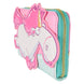 Portefeuille Loungefly Minions Licorne Fluffy présenté fermé sur fond neutre