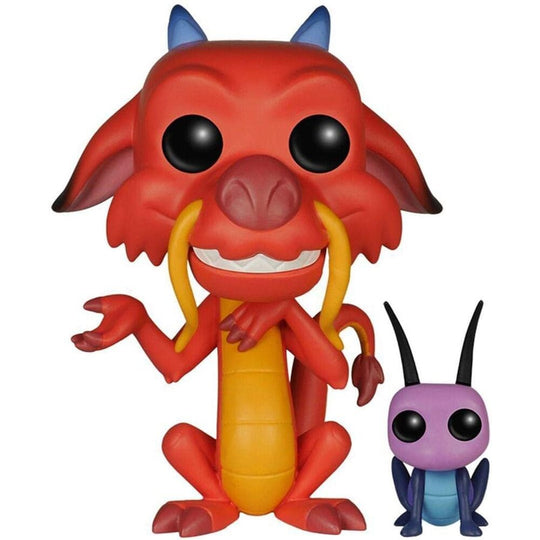 Emballage original de la figurine Funko Pop Disney Mulan Mushu & Cricket avec visuel du produit
