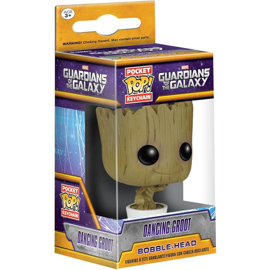 Porte-clés Baby Groot Guardians of the Galaxy attaché à un trousseau de clés