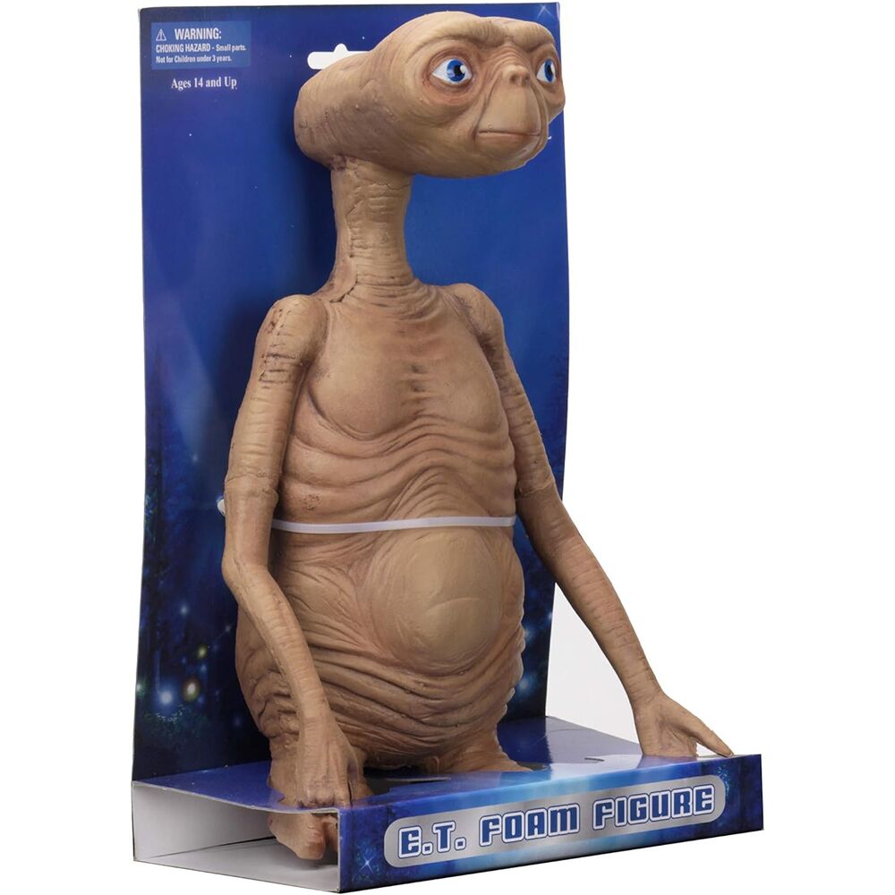 Emballage original de la figurine E.T. The Extraterrestrial NECA édition limitée avec logo et dimensions