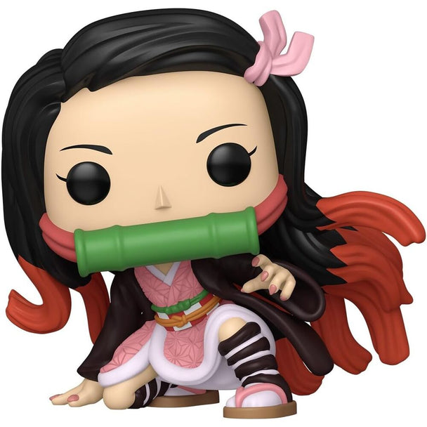 Figurine Funko POP Jumbo de Nezuko Kamado de Demon Slayer en vinyle de 25 cm avec détails précis