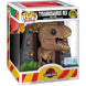 Vue rapprochée de la figurine Funko POP Tyrannosaurus Rex Jurassic Park montrant les détails précis et la finition soignée.