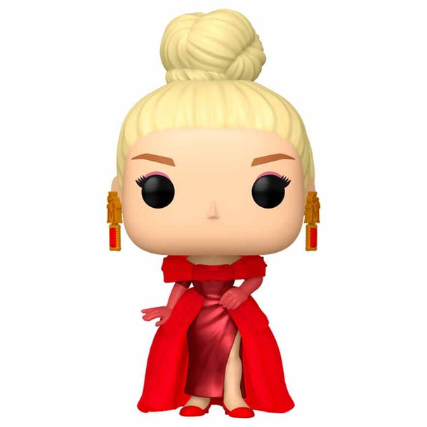 Vue rapprochée de la figurine Funko POP Barbie 80e anniversaire montrant les détails du design et des couleurs
