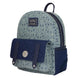 Détail des bretelles ajustables et coutures renforcées du sac à dos Loungefly Pokémon