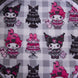 Sac Loungefly Sanrio My Melody et Kuromi porté en bandoulière par un mannequin