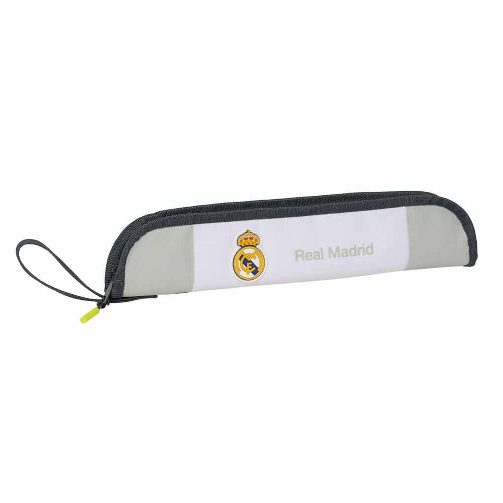 Étui pour flûte Real Madrid 25/26 SAFTA avec intérieur rembourré et compartiment pour tige de nettoyage