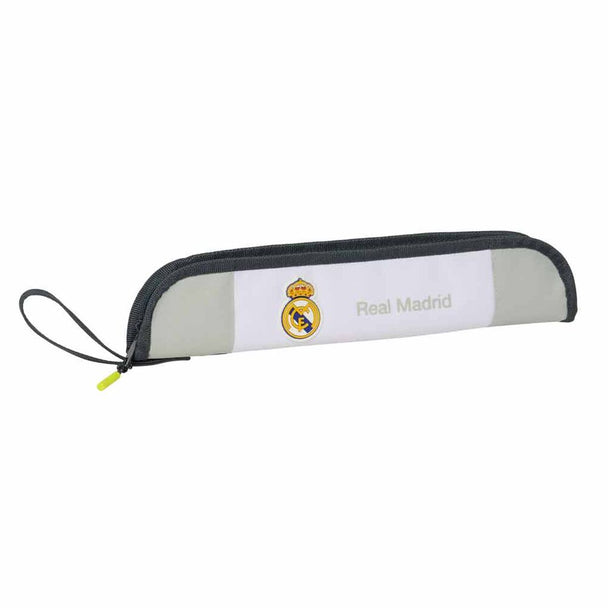 Étui pour flûte Real Madrid 25/26 SAFTA avec intérieur rembourré et compartiment pour tige de nettoyage