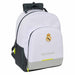 Sac à dos Real Madrid 25/26 SAFTA 42cm avec logo officiel sur fond blanc
