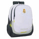 Sac à dos trolley Real Madrid 25/26 de face avec logo officiel et design bleu et blanc