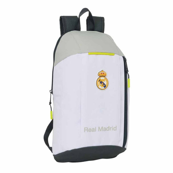 Sac à dos Real Madrid 25/26 de 39 cm avec logo officiel SAFTA visible sur le devant