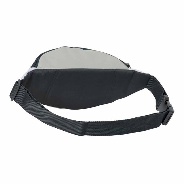 Détail des sangles ajustables et fermeture PVC de la pochette ceinture Real Madrid 25/26 SAFTA