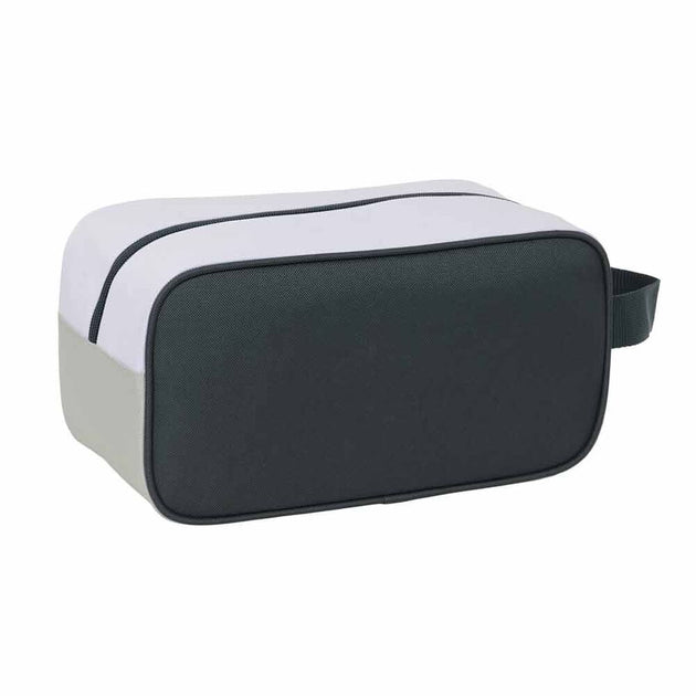 Poignée latérale robuste de la vanity case Real Madrid 25/26 pour un transport facile.