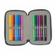 Trousse double Real Madrid 25/26 fermée, compacte et pratique pour transporter les fournitures