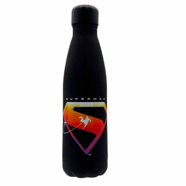 Bouteille en acier inoxydable 500ml DC Comics Superman avec design UVI tactile et bouchon étanche, marque CYP BRANDS.