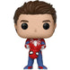 Boîte cadeau de la figurine Funko POP Spider-Man Marvel unmasked avec logo et illustrations colorées