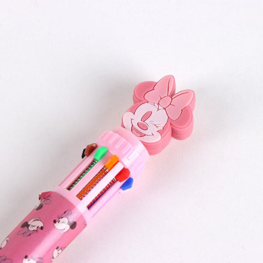 Vue latérale du stylo Disney Minnie montrant sa prise en main ergonomique en caoutchouc