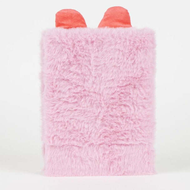 Détail de la peluche Minnie sur la couverture du cahier CERDÁ, texture douce visible