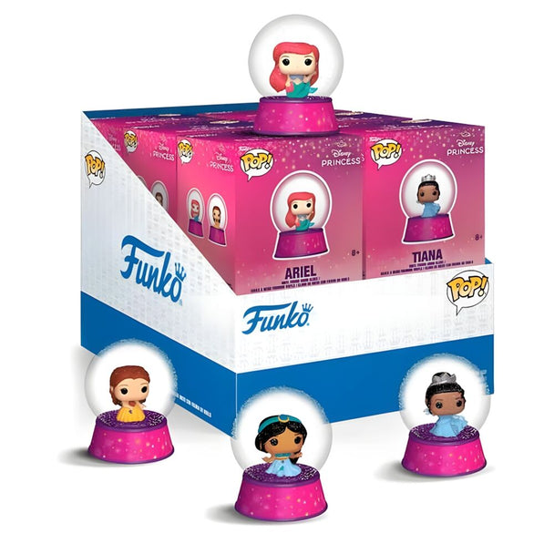 Figurine Funko Mystery Mini boule à neige représentant Ariel, la princesse Disney sous-marine, hauteur 5,6 cm