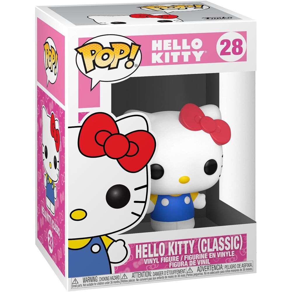 Image rapprochée de la tête et du visage de la figurine Funko POP Hello Kitty Classic Sanrio série 2.