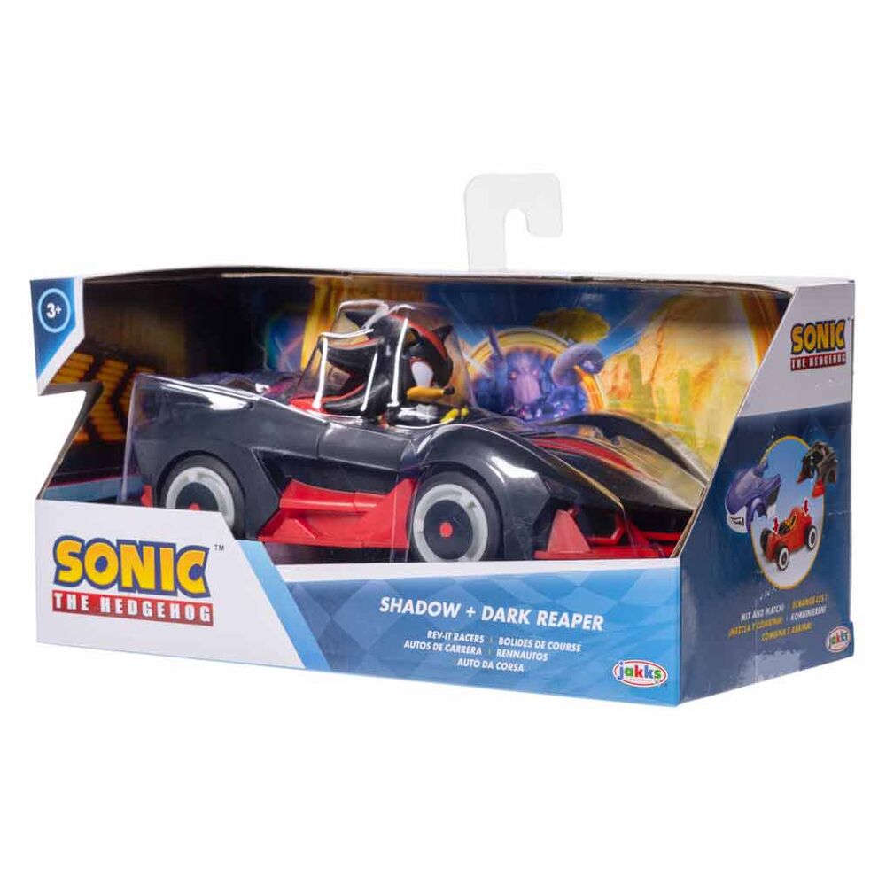 Vue latérale du véhicule Sonic the Hedgehog mettant en avant le design coloré