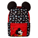 Sac à dos Loungefly Disney Mickey en nylon avec oreilles 3D visibles de face, dimensions 43 cm