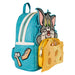 Poignée supérieure robuste et bretelles réglables du sac à dos Tom & Jerry Loungefly en simili cuir