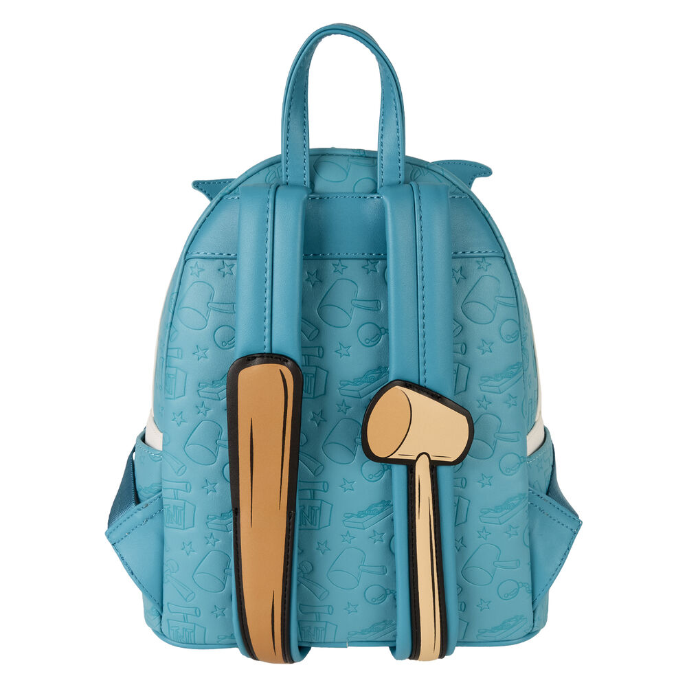 Intérieur du sac à dos Loungefly Tom & Jerry avec doublure imprimée assortie au design extérieur