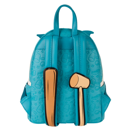 Intérieur du sac à dos Loungefly Tom & Jerry avec doublure imprimée assortie au design extérieur