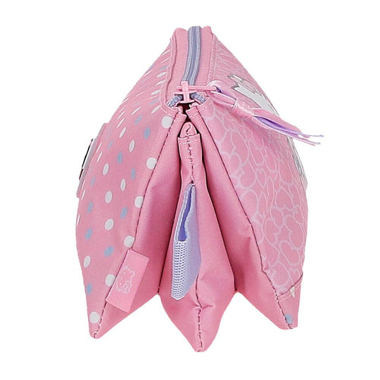Zoom sur le logo JOUMMA BAGS imprimé sur la trousse Hello Kitty