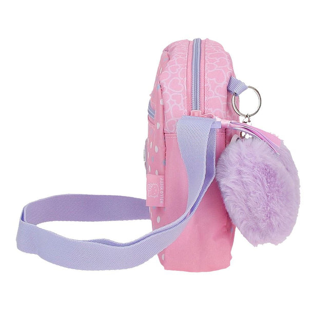 Détail du logo Hello Kitty brodé sur le sac épaule JOUMMA BAGS