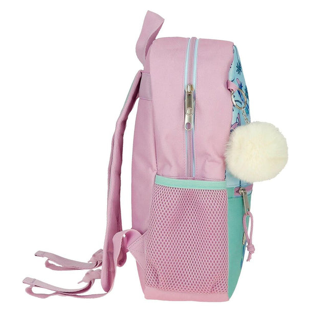 Détail du motif Stitch coloré sur le sac à dos Just Chill